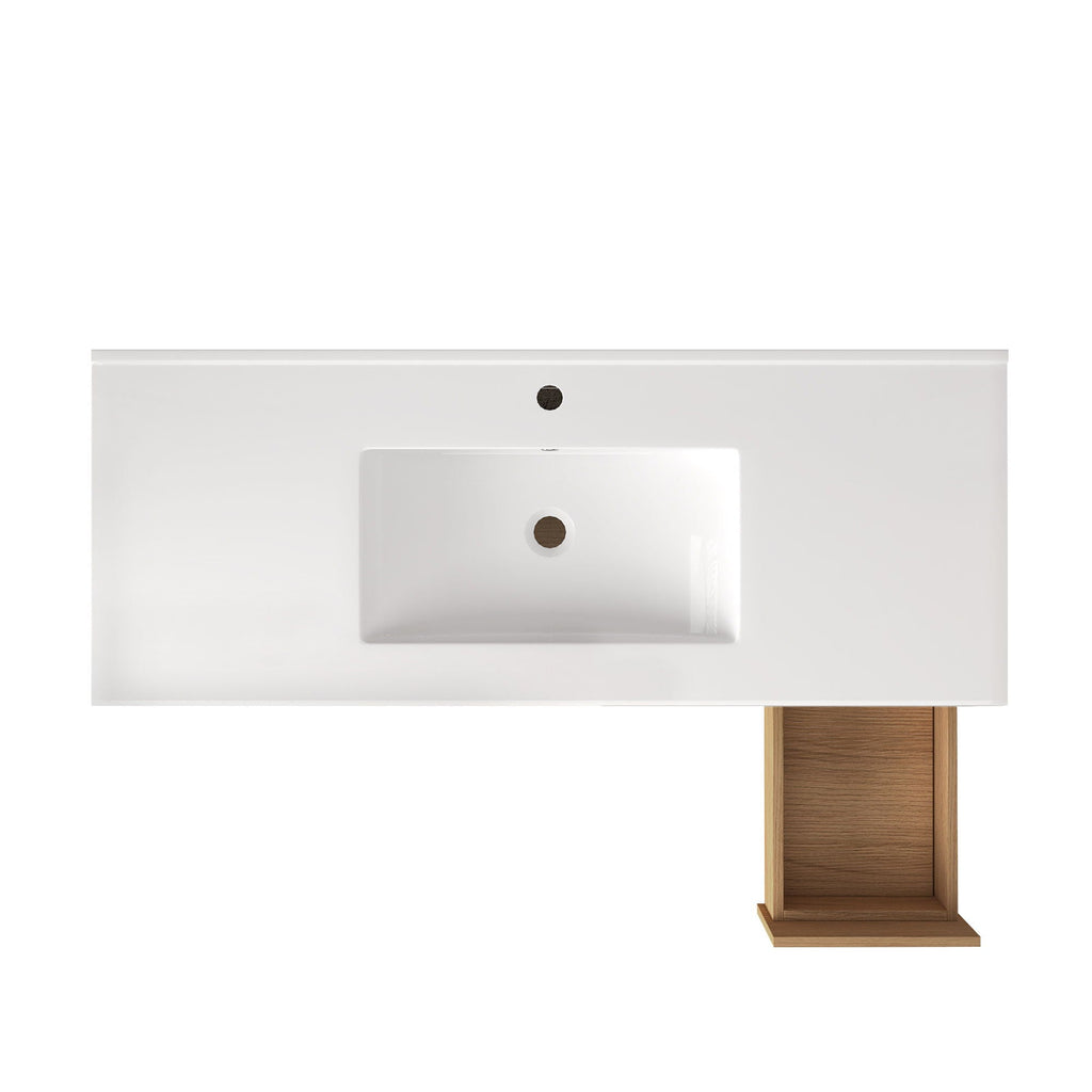 Bathroom Vanity With Abundant Storage 2 Soft Close Doors And 6 Drawers