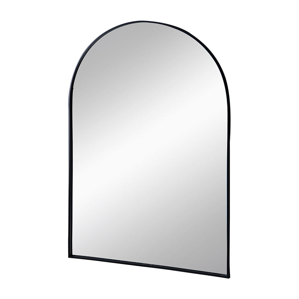 Arched Mirror With Metal Frame, Wall Mirror For Living Room Bedroom Entryway
