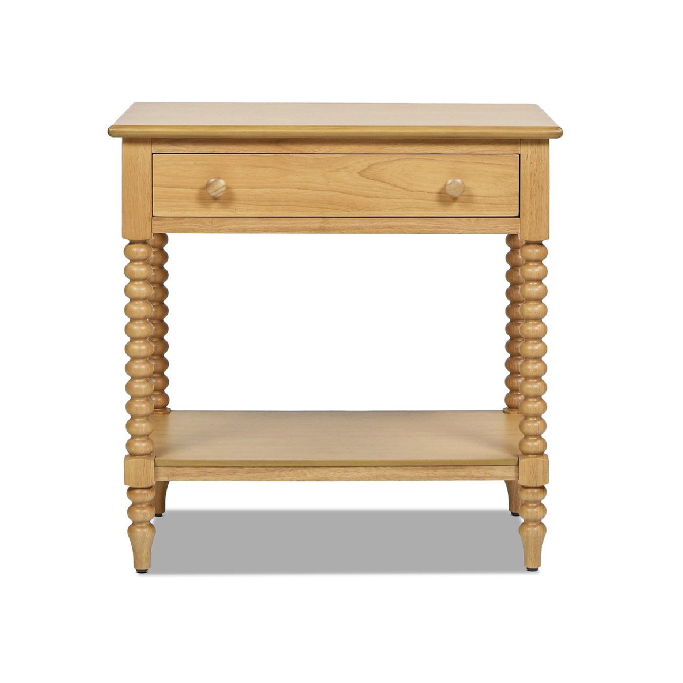 Easton 28" Modern Farmhouse Turned 1-Drawer Storage Side Table