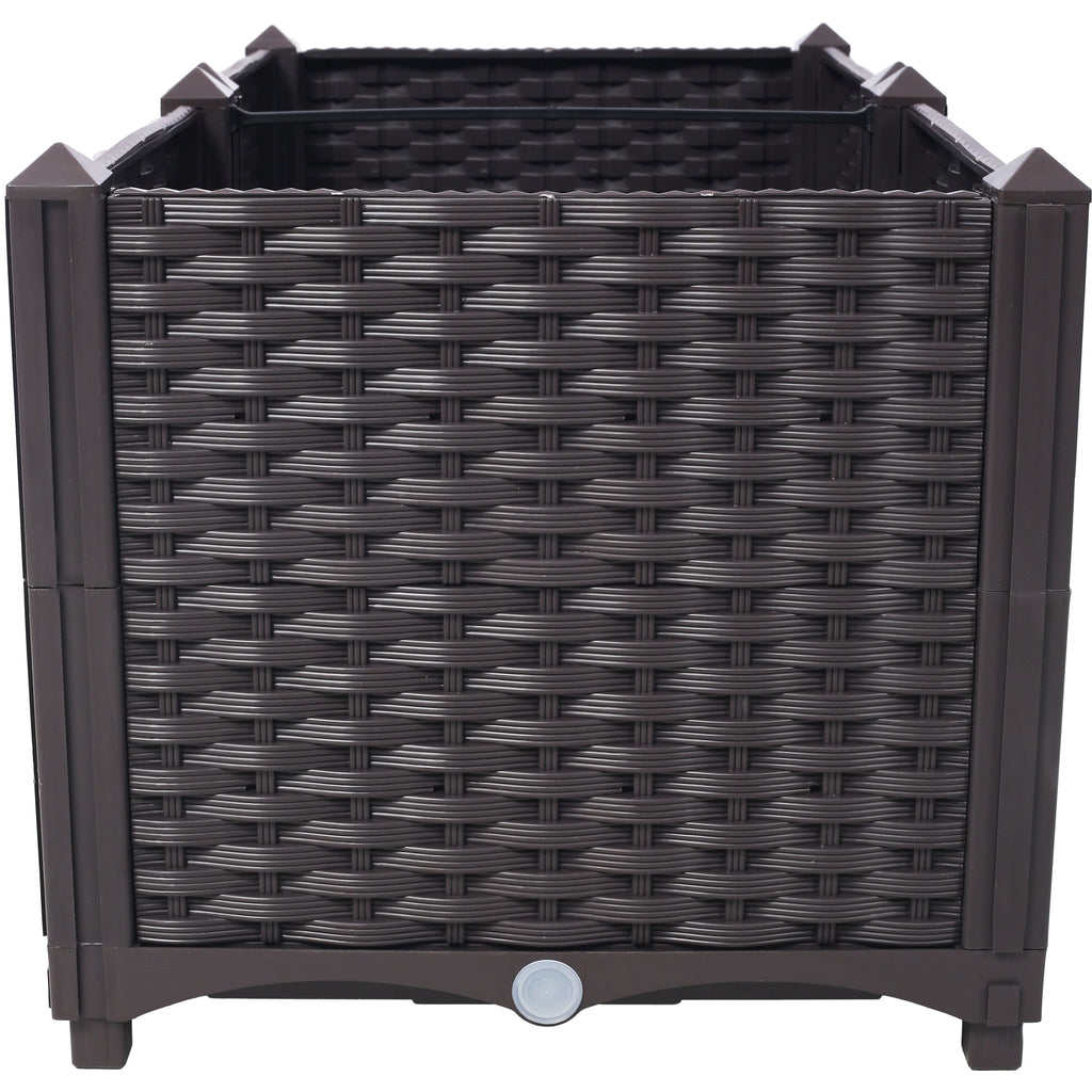 Deep Raised Garden Bed Plastic Planter Boxes
