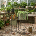 Set of 2 Textured Garden Pots