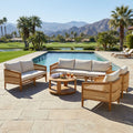 TOPMAX 5-Piece Acacia Wood Patio Furniture Set