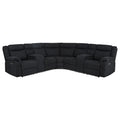 Hagen Upholstered Power Reclining Sectional Sofa Steel Grey