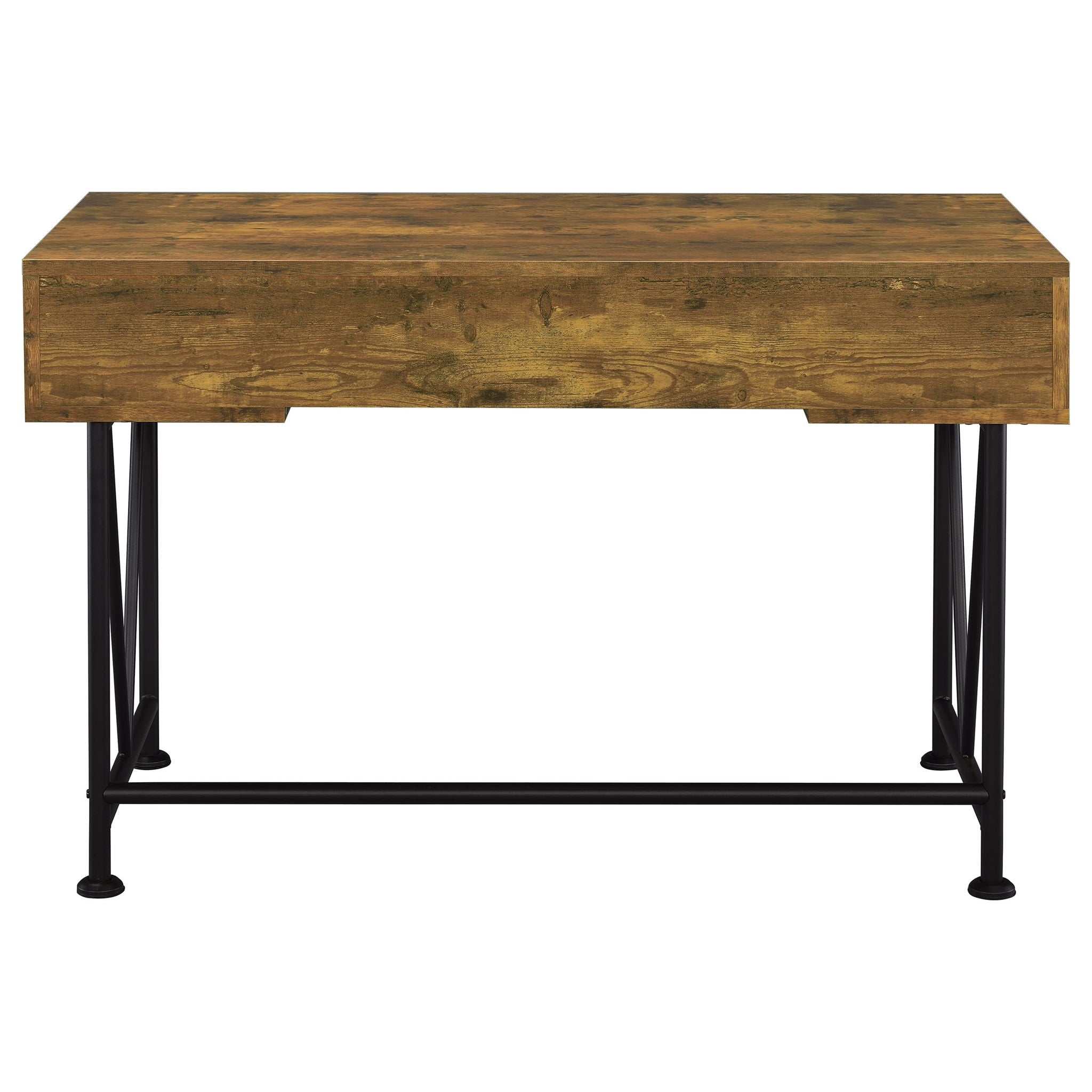 Analiese 2-piece Computer Desk Bookcase Set Rustic Nutmeg