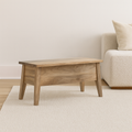Solid Wood Lid Up Storage Bench