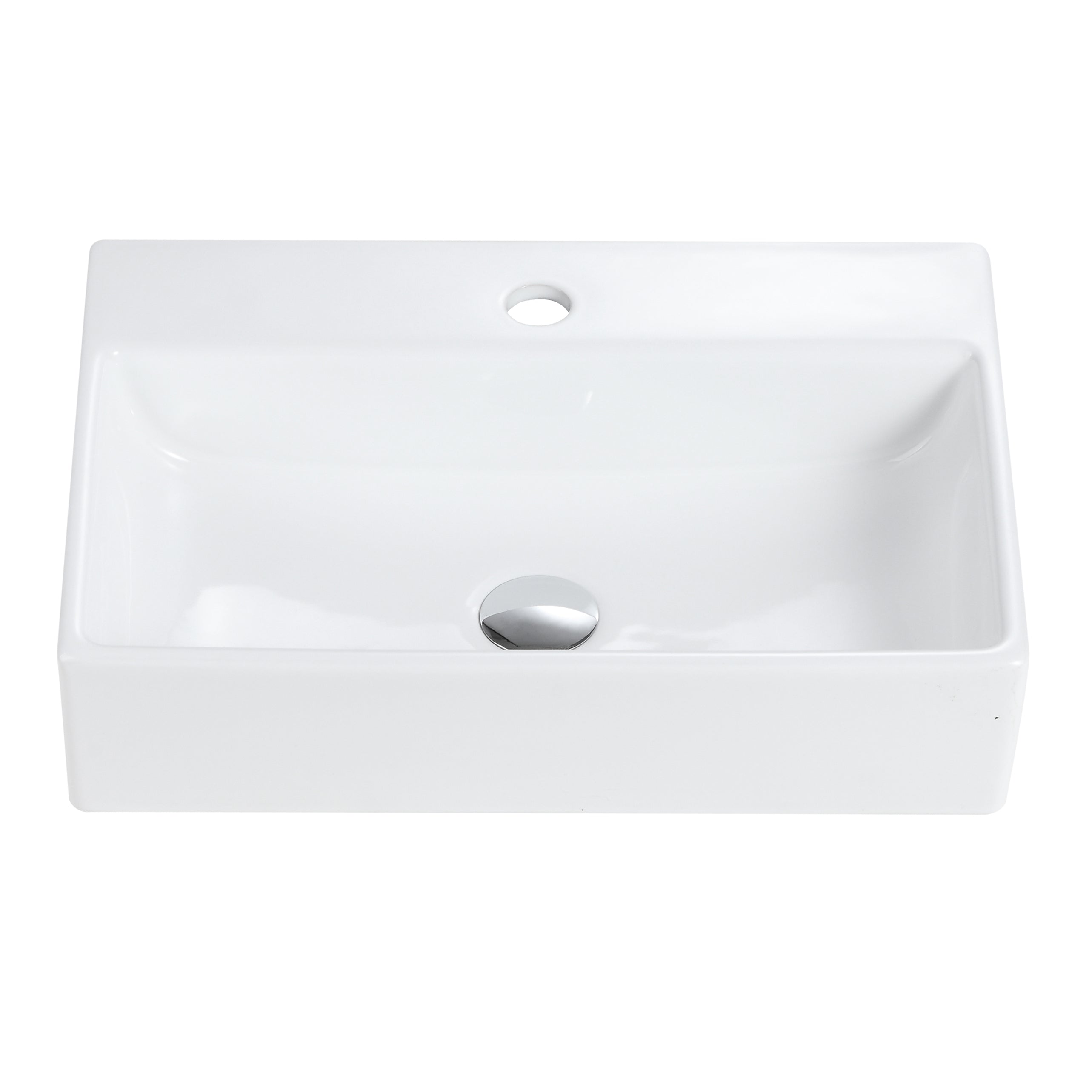 BB15-20Y-301 20"x14" Integrated Ceramic Bathroom Vanity Sink