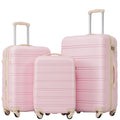 3 Piece Luggage Set Hardside Spinner Suitcase With Tsa Lock 20" 24" 28"
