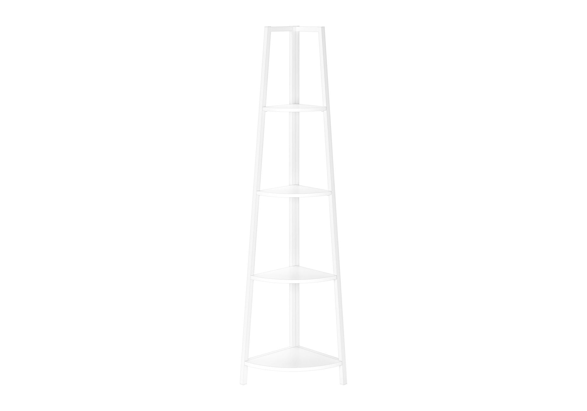 Bookshelf Etagere Corner 4 Tier Office Contemporary & Modern