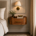 Solid Wood Valencia Curve Wall Bedside