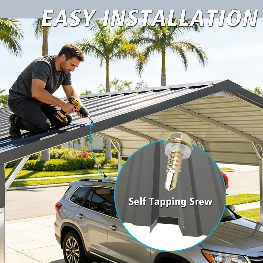 15 Pcs Heavy Duty Waterproof Metal Roofing Panels