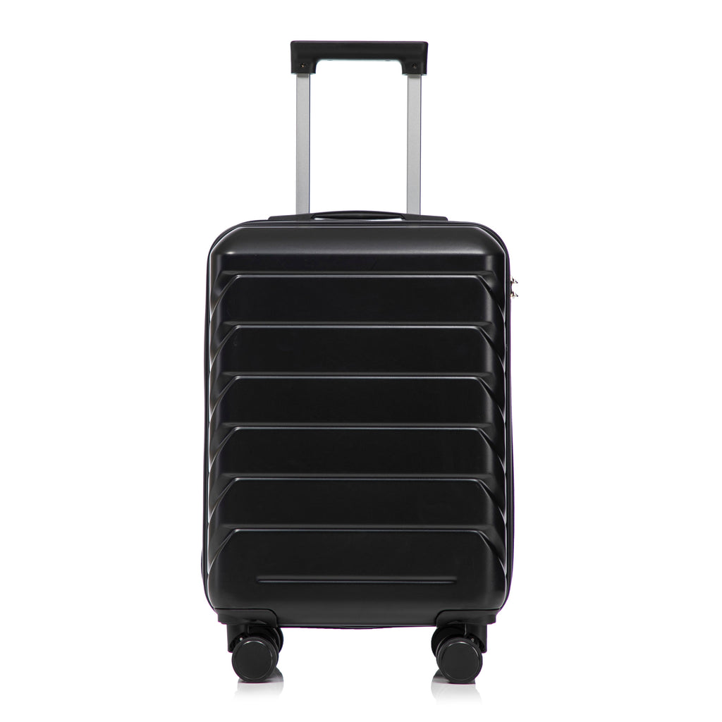 20 Inch ABS Hard Shell Travel Checked Luggage - Black