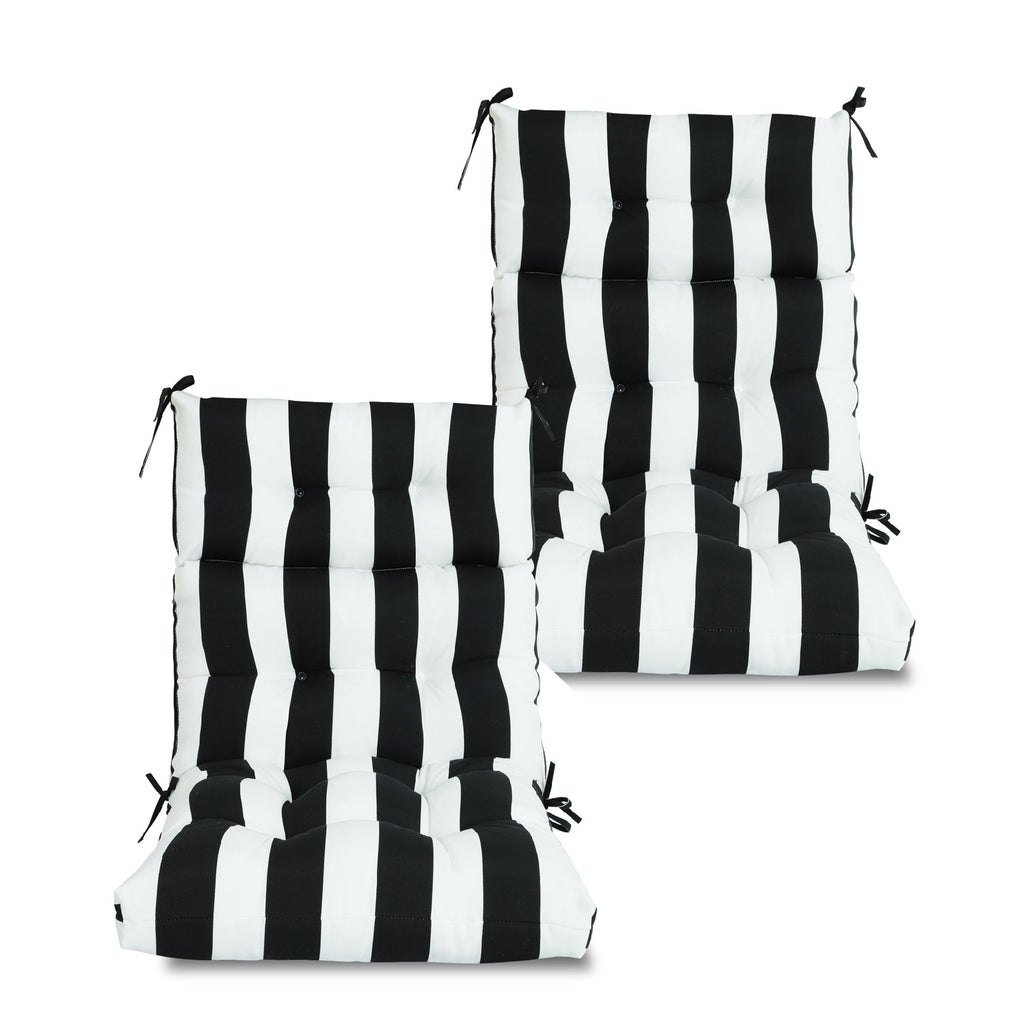 2-Piece High Back Patio Chair Cushion Set
