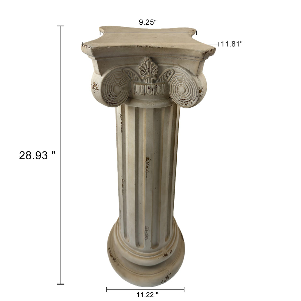 Pedestal Column Plant Stand - 28.93'' Tall Roman Column