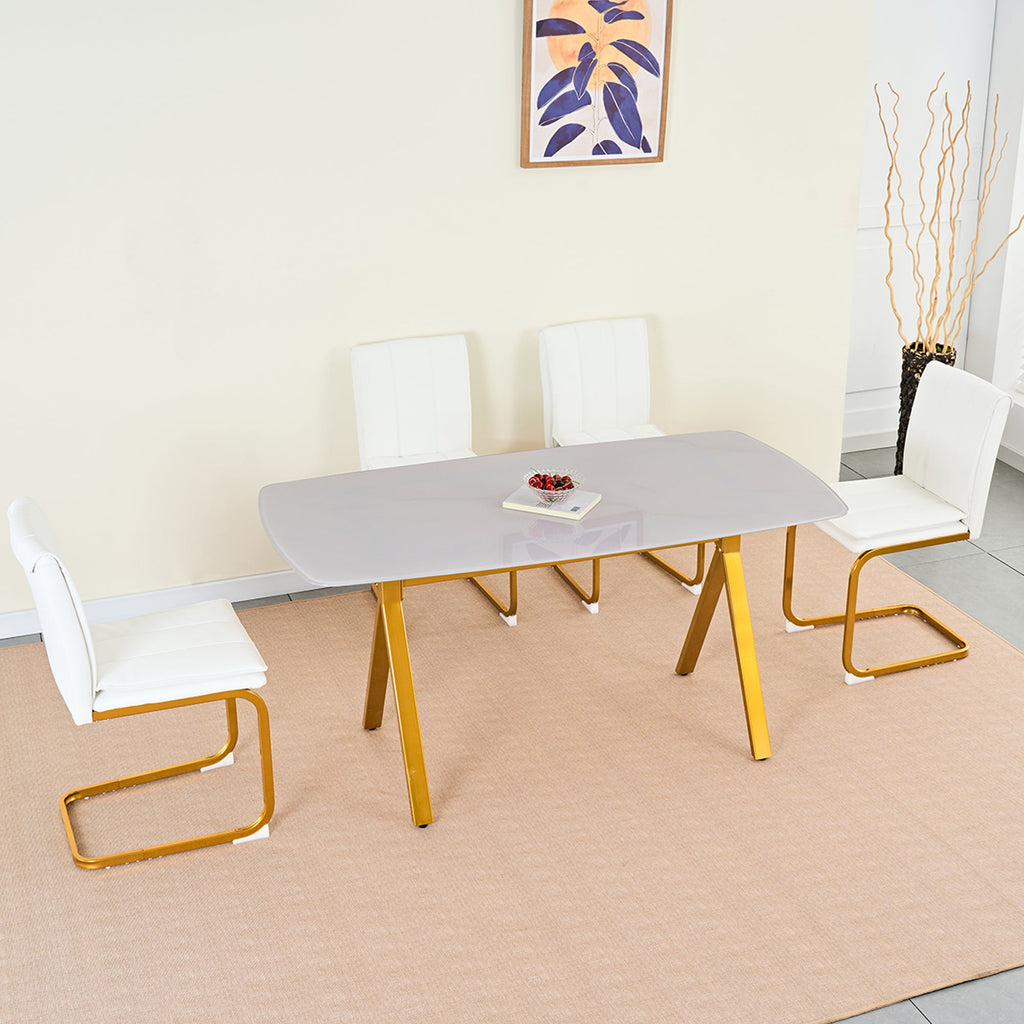Modern Dining Chairs Set of 4, PU Leather