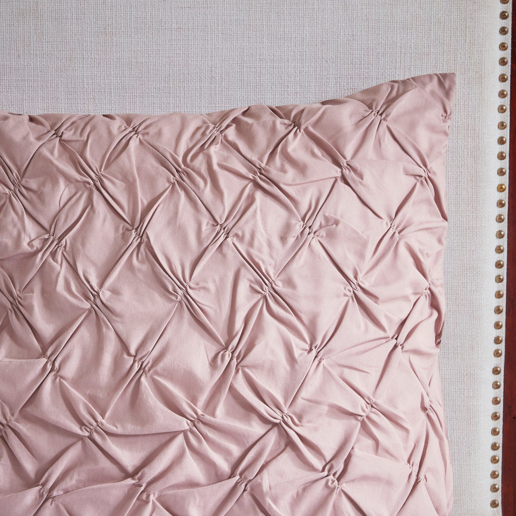 8 Piece Cotton Printed Comforter Set Blush King