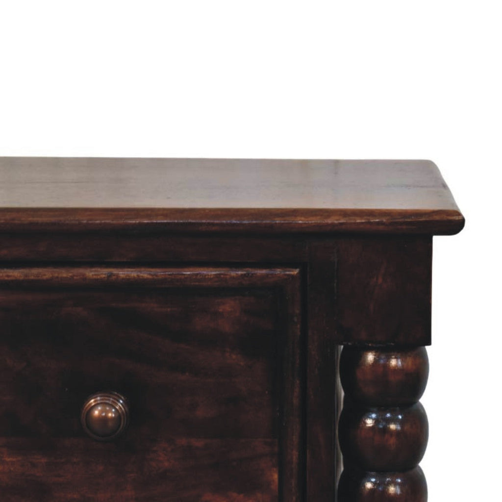 Solid Wood Spindle Duo Bedside