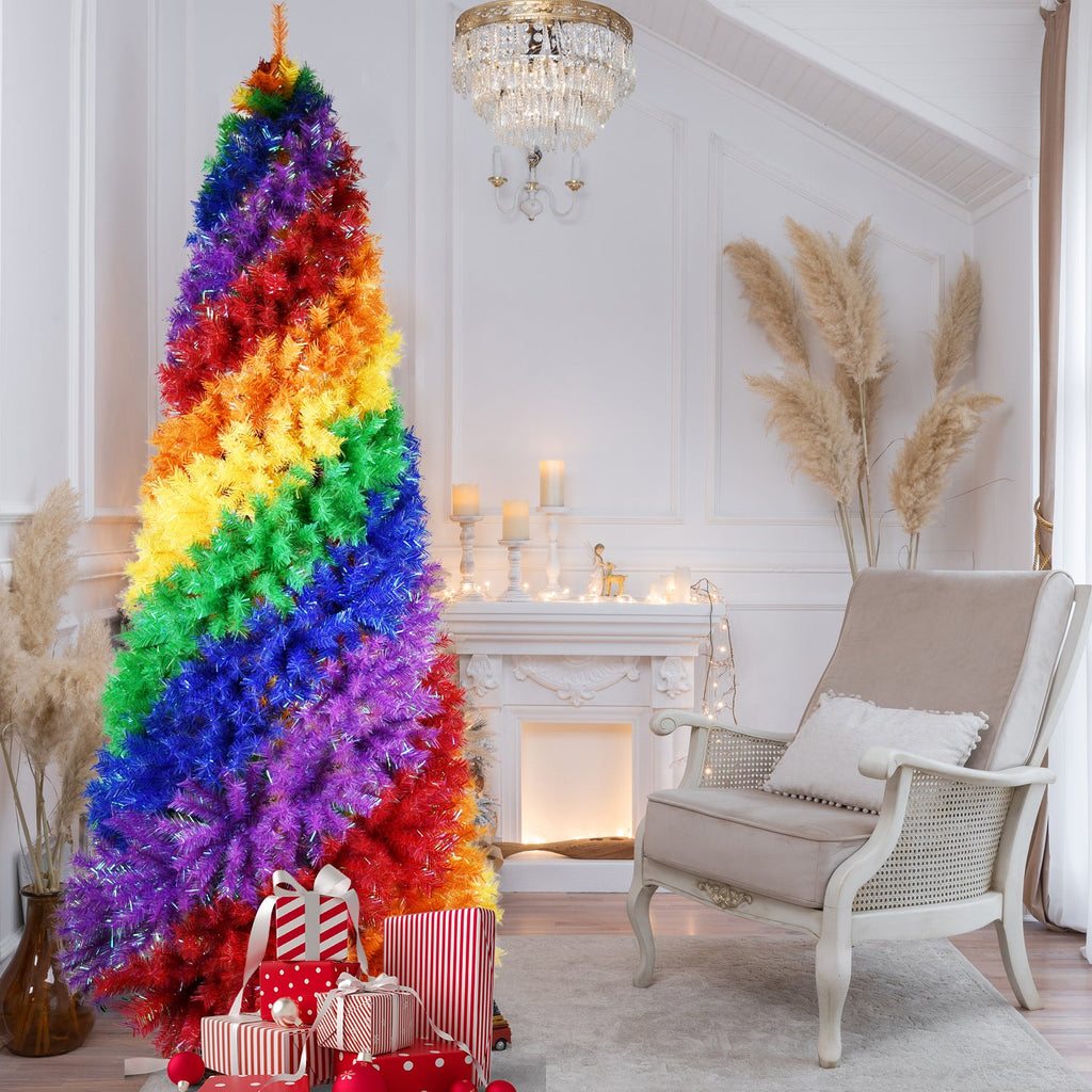6ft Rainbow Spiral Christmas Tree