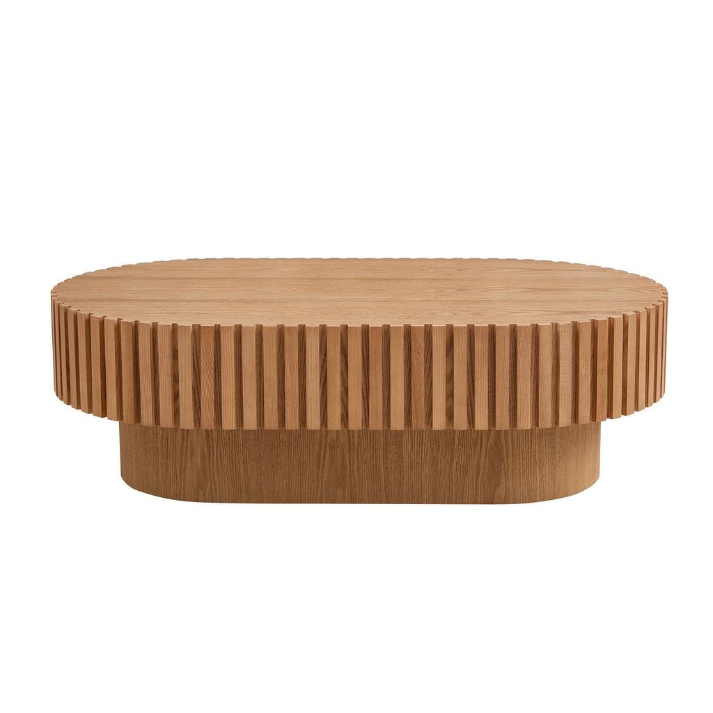 43.7 Inch Modern Handcrafted Drum Coffee Table