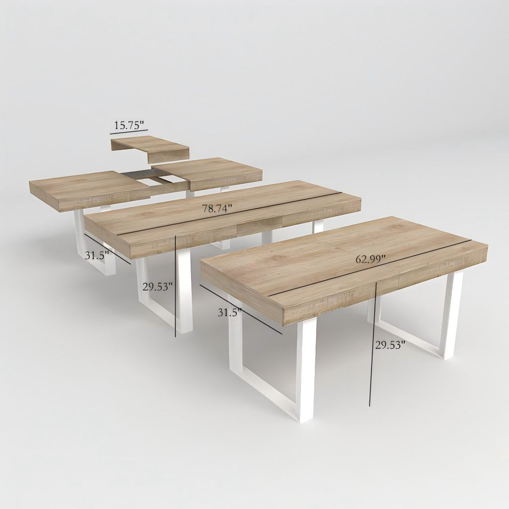 Extendable Dining Room Table for 6-10