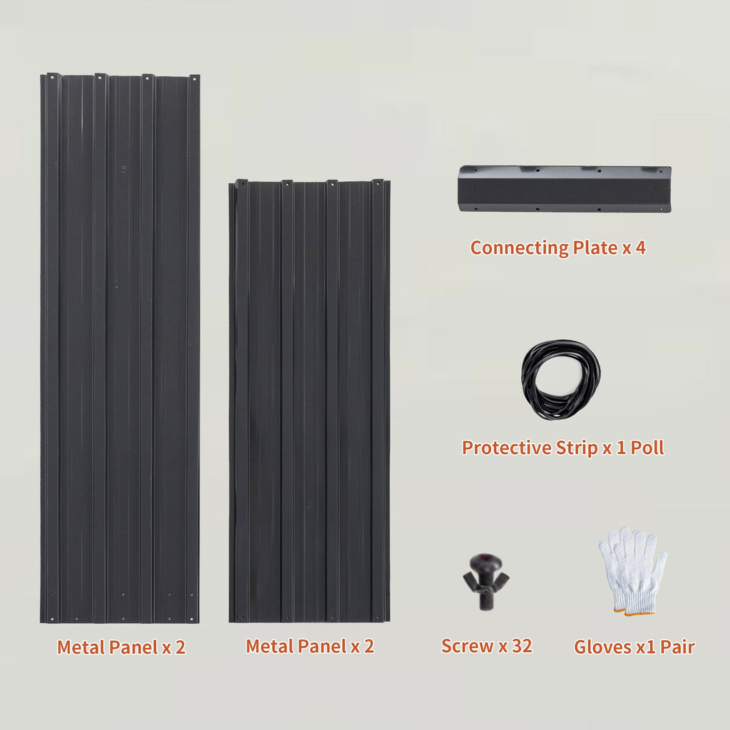 4x3x1ft Metal Raised Garden Bed