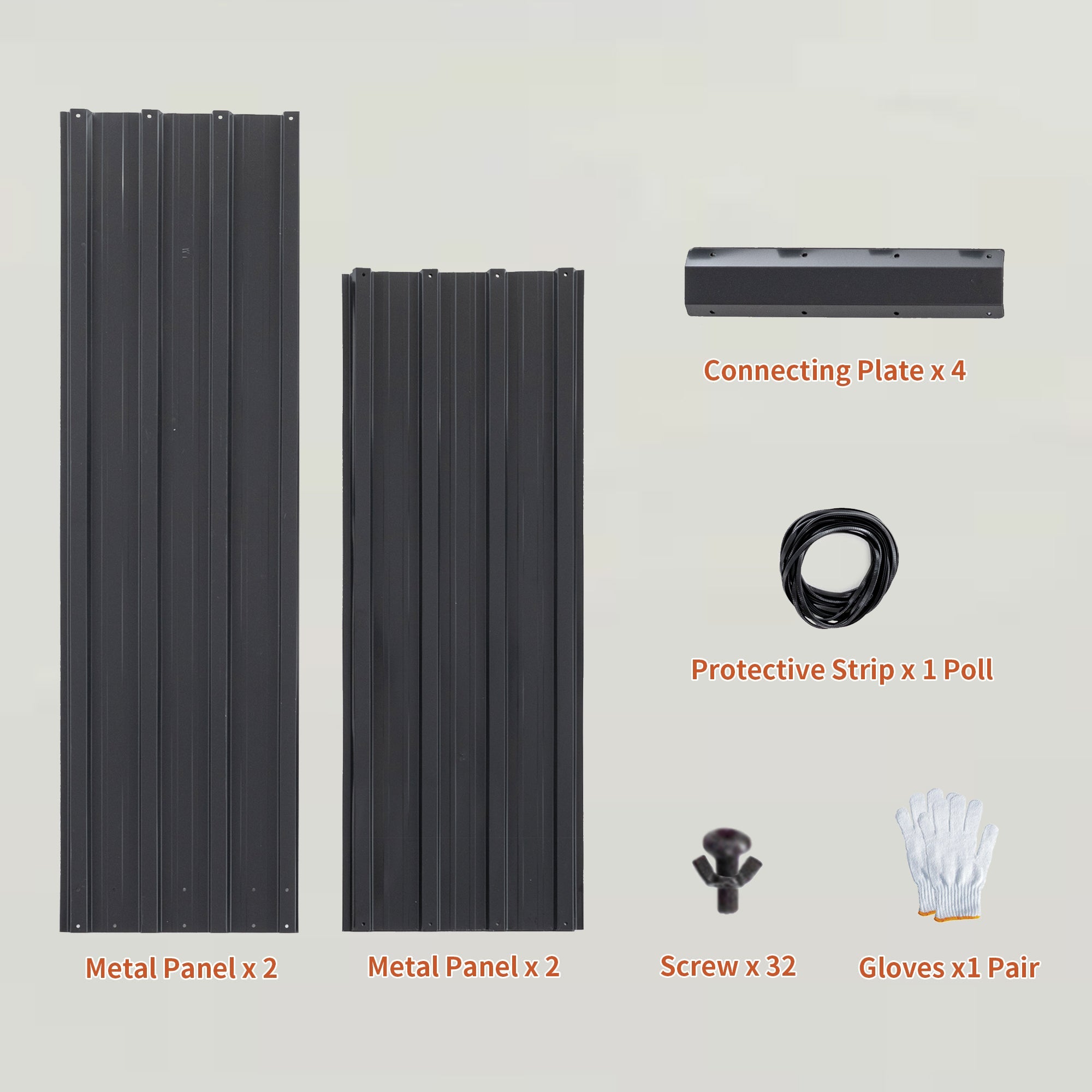 4x3x1ft Metal Raised Garden Bed