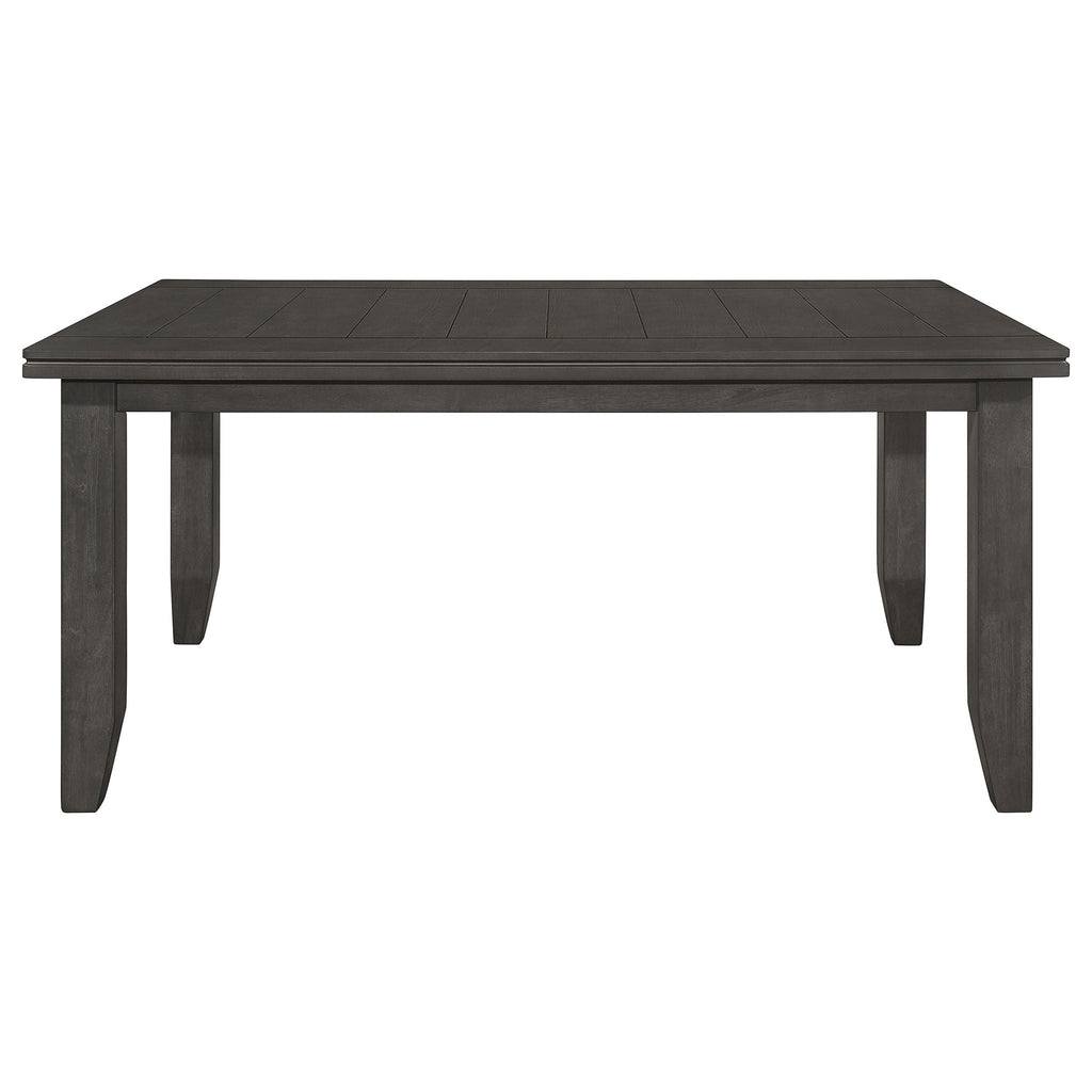 Dexter - Rectangular Plank Top Dining Table - Dark Gray