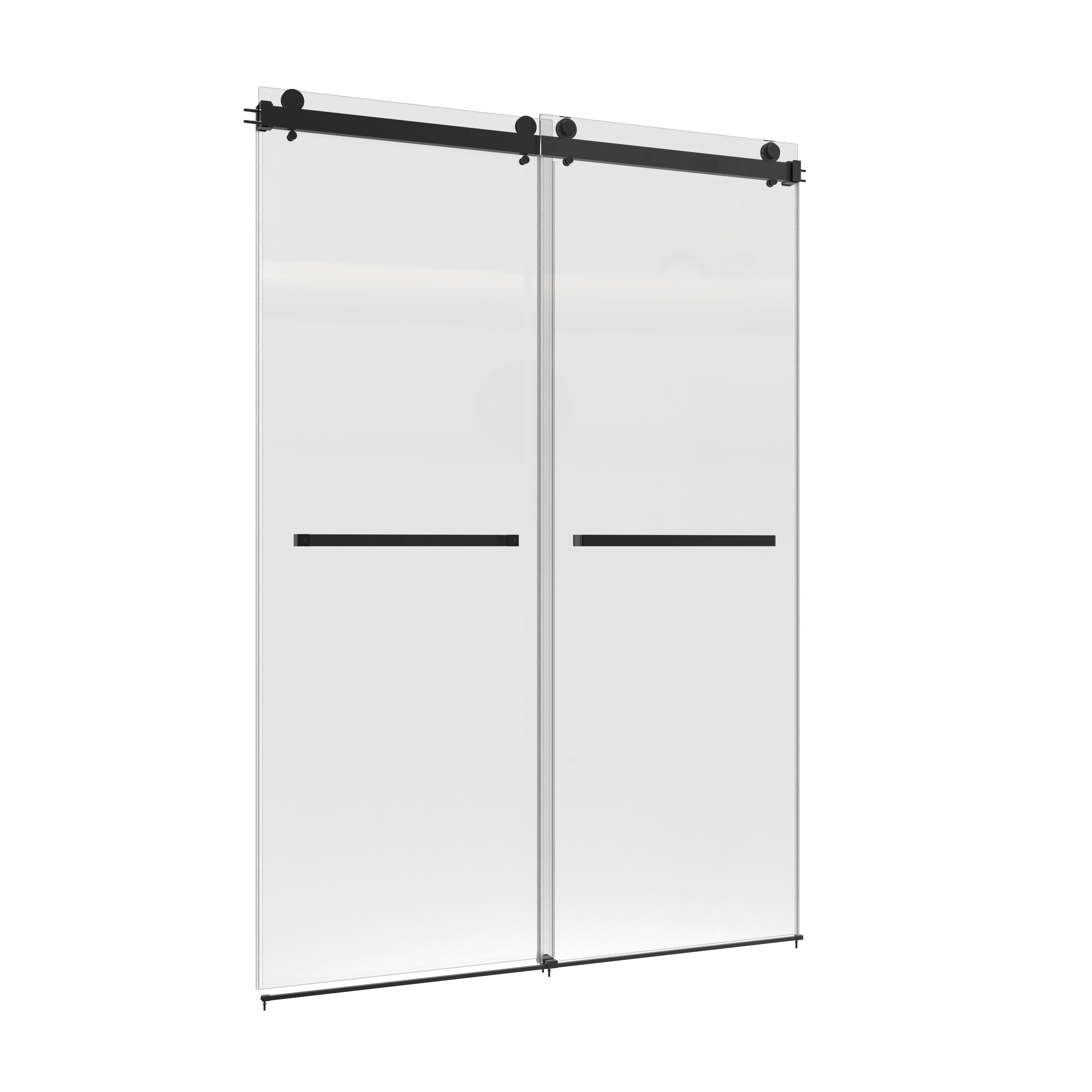 60"W x 75"H Double-Sliding Shower Door