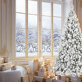 6FT Flocked Christmas Tree with 752 Tips