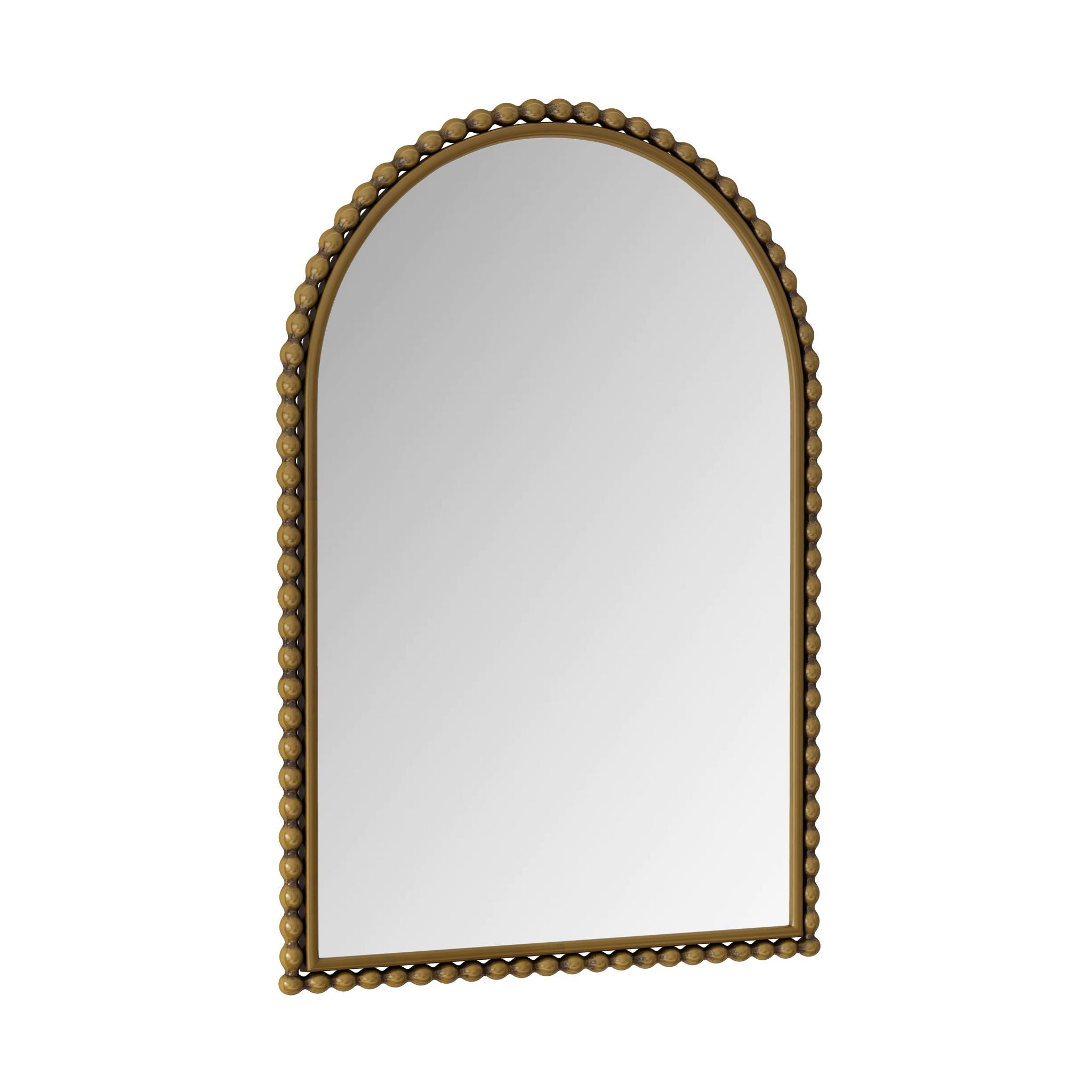 Vintage Iron Art Arch Mirror, Wall Hanging Or Table Display