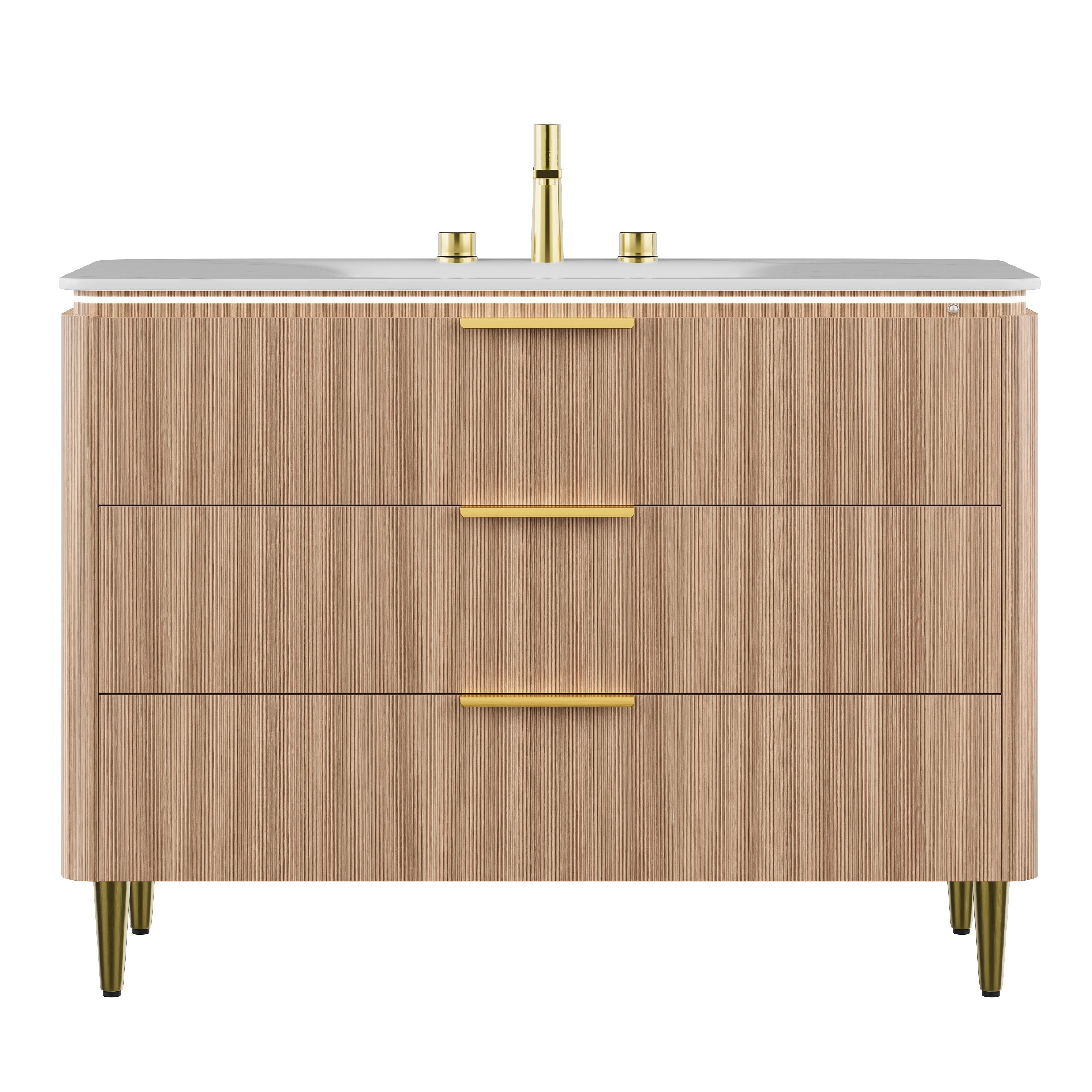 Amara 48'' Bathroom Vanity & Sink with Carrara Finish