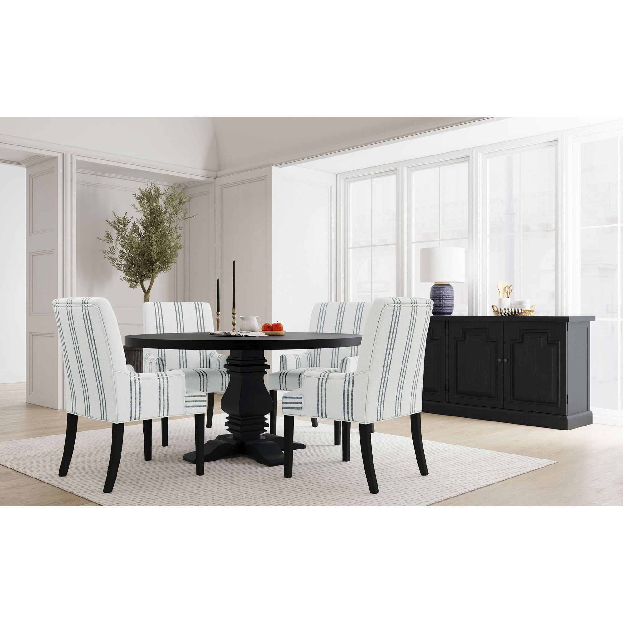 Draper - Upholstered Arm Chair - Beige
