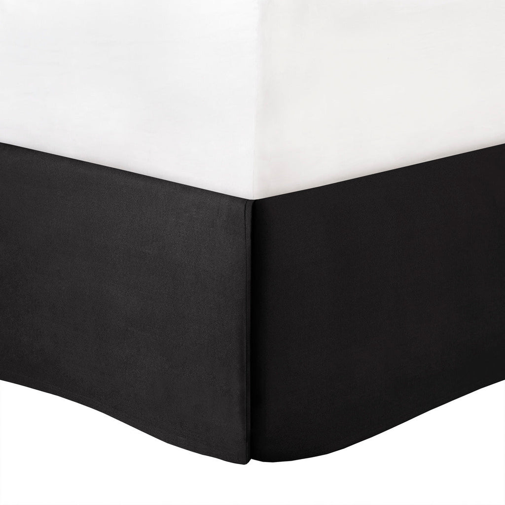 7 Piece Tufted Comforter Set Black Queen