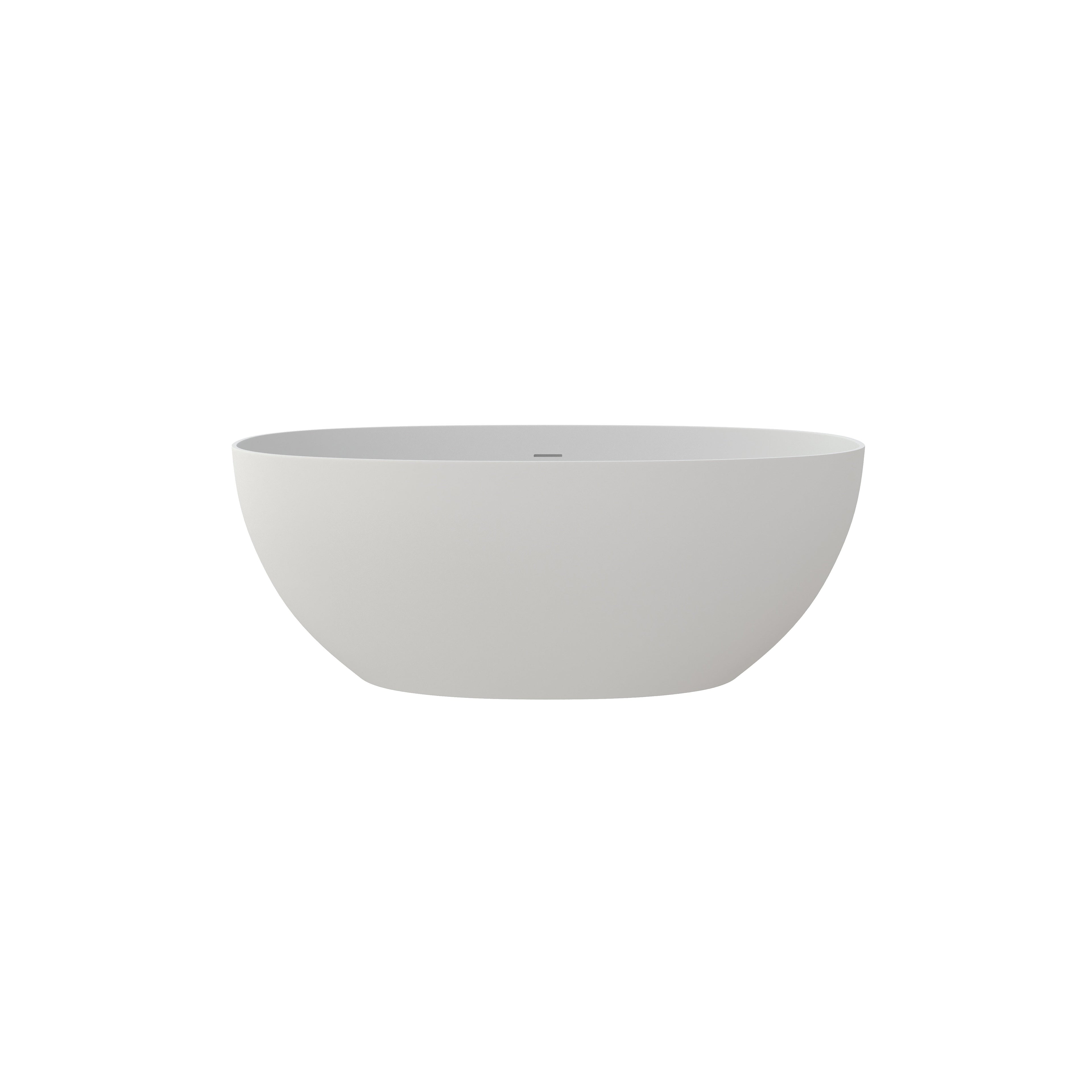 59" Solid Surface Soaking Bathtub