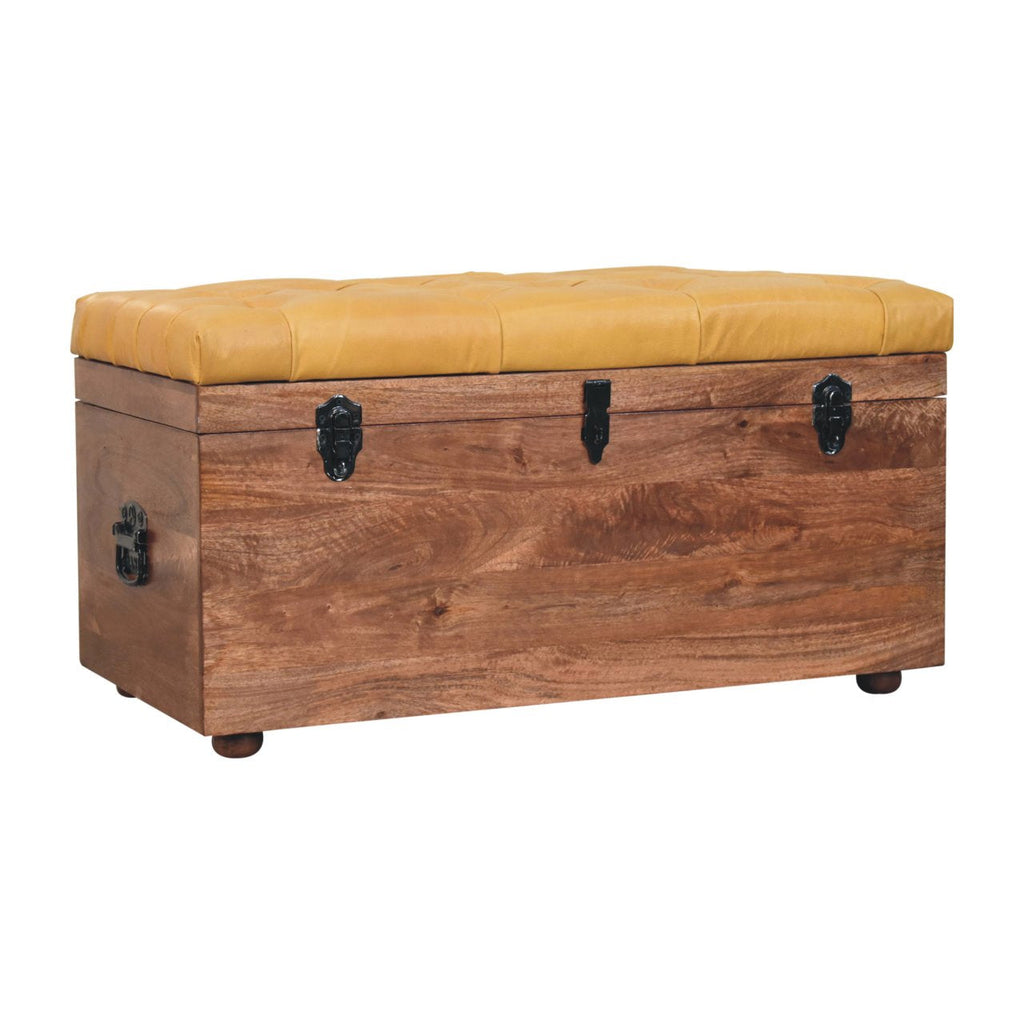 Solid Wood Buffalo Hide Honey