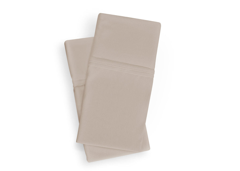 BedGear Dri-Tec King Pillowcase Set, Beige