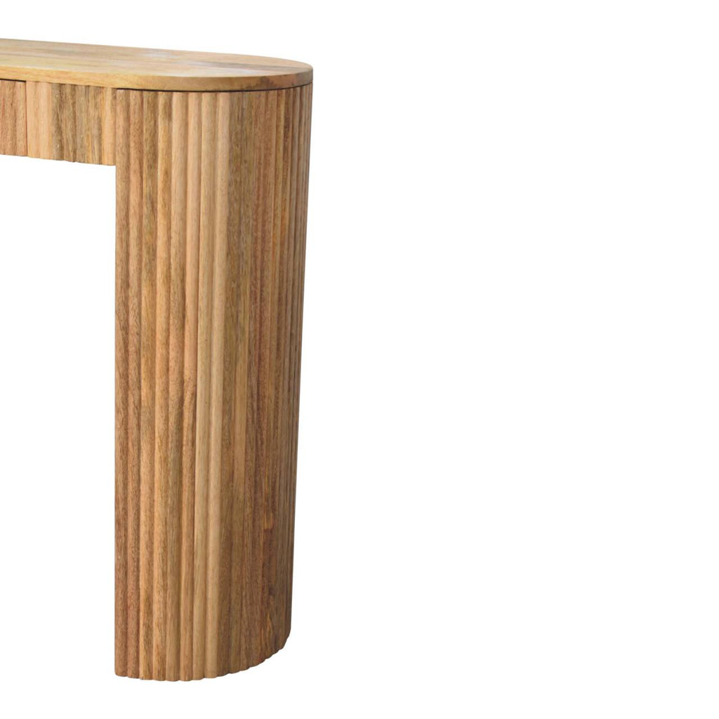 Solid Wood Soba Straight Console Table, 1-Drawer