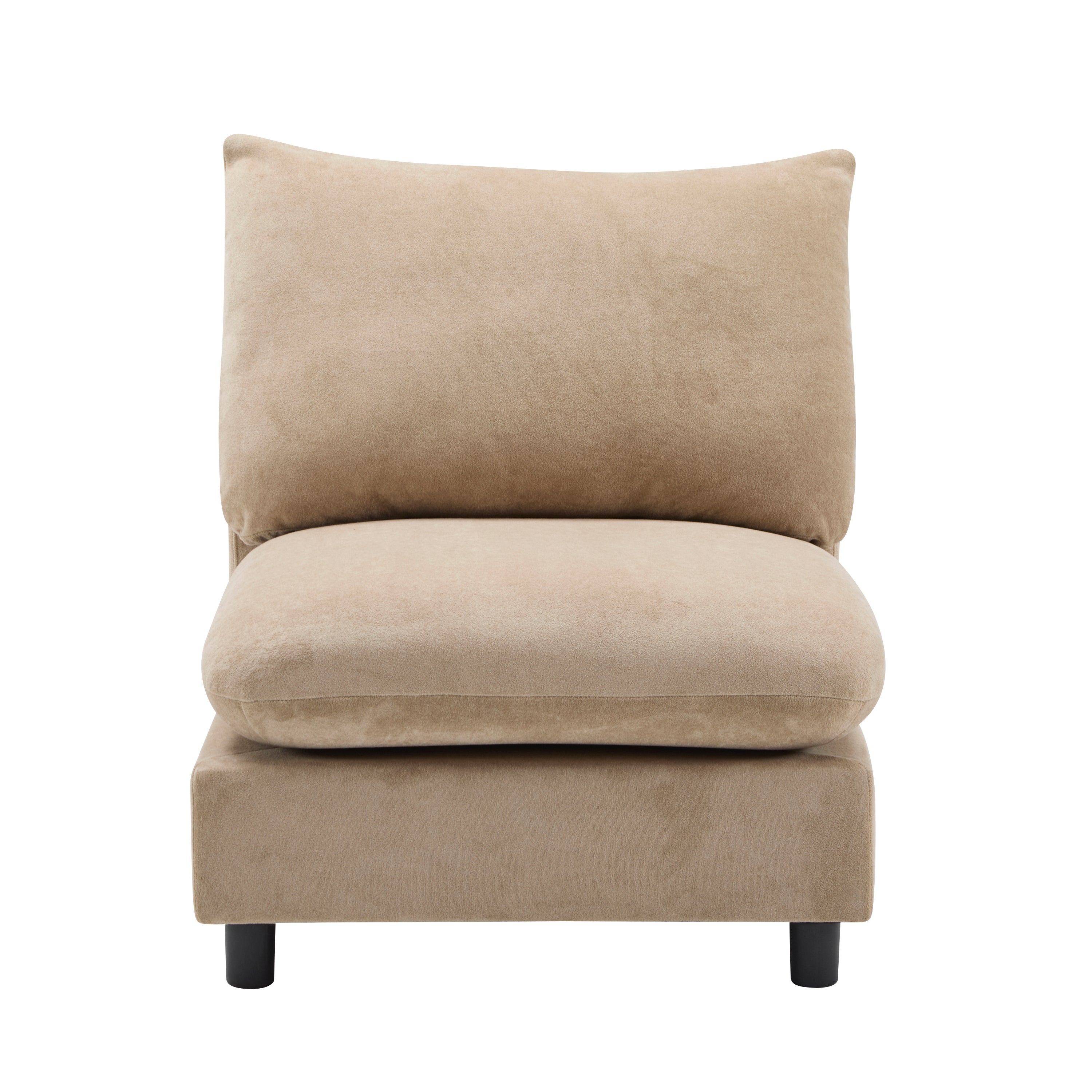 99 in. 3-Piece Modular Free Combination Sectional Velvet Sofa Couch, NOMAD