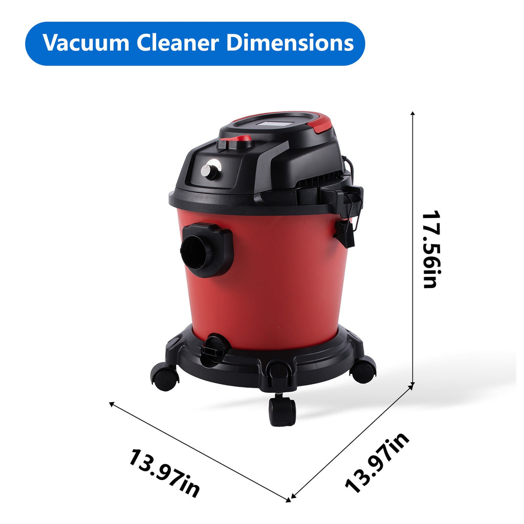 Wet Dry Vac, 5 Gallon, 4.3 Peak HP