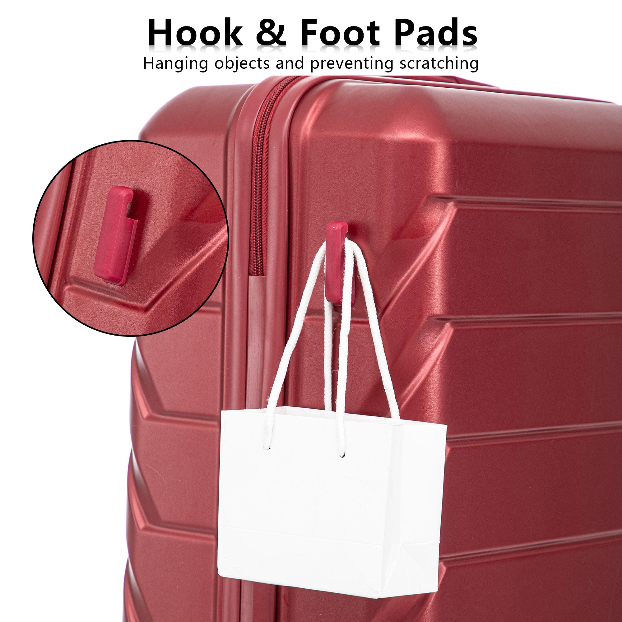3 Pieces Set 20" / 24" / 28" Spinner Wheel Luggage With Combination Lock