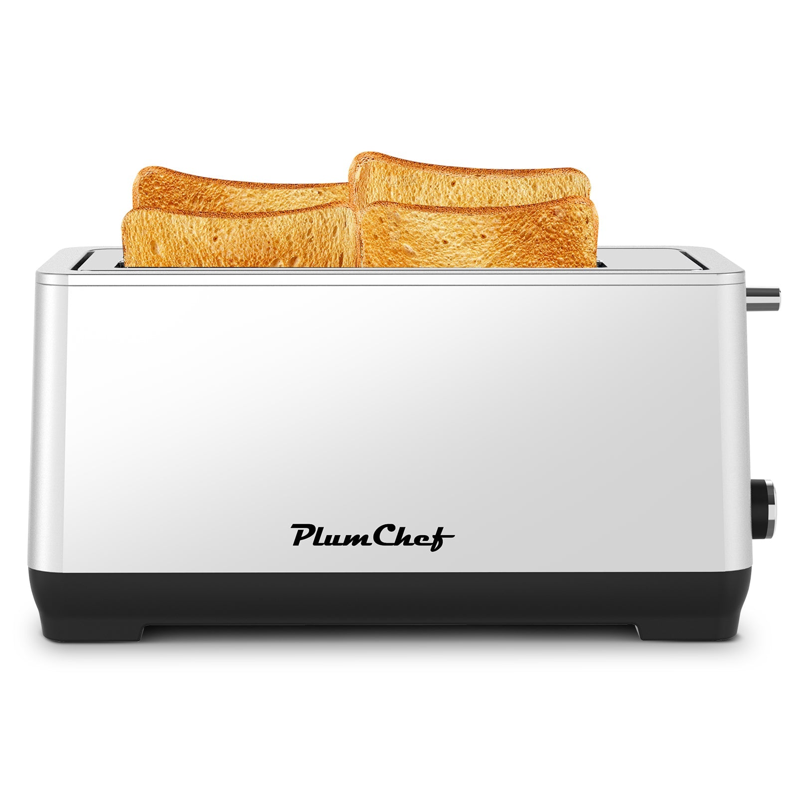 4-Slice Extra Wide Long Slot Toaster (Silver, 1500W)