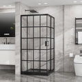 Goodyo Corner Shower Enclosure with Double Sliding Doors
