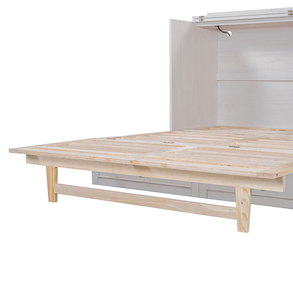 Murphy Bed With Large Drawers And Stylish Design