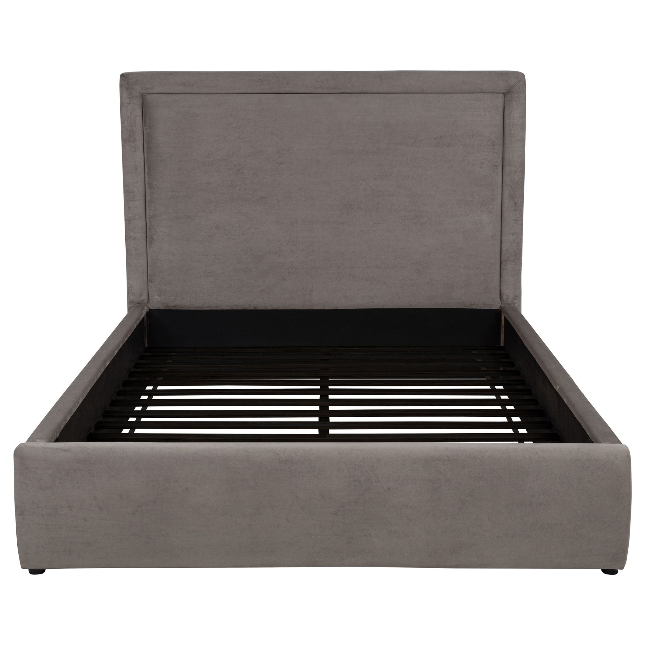 Lawson 54-inch Upholstered Queen Platform Bed Mushroom