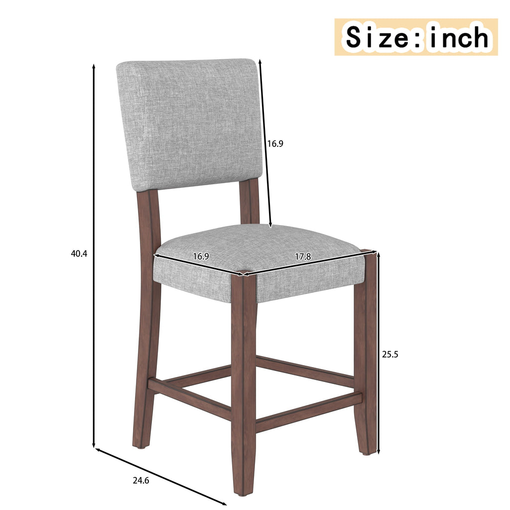 Mid Century Modern Bar Stools, Upholstered Counter Chairs