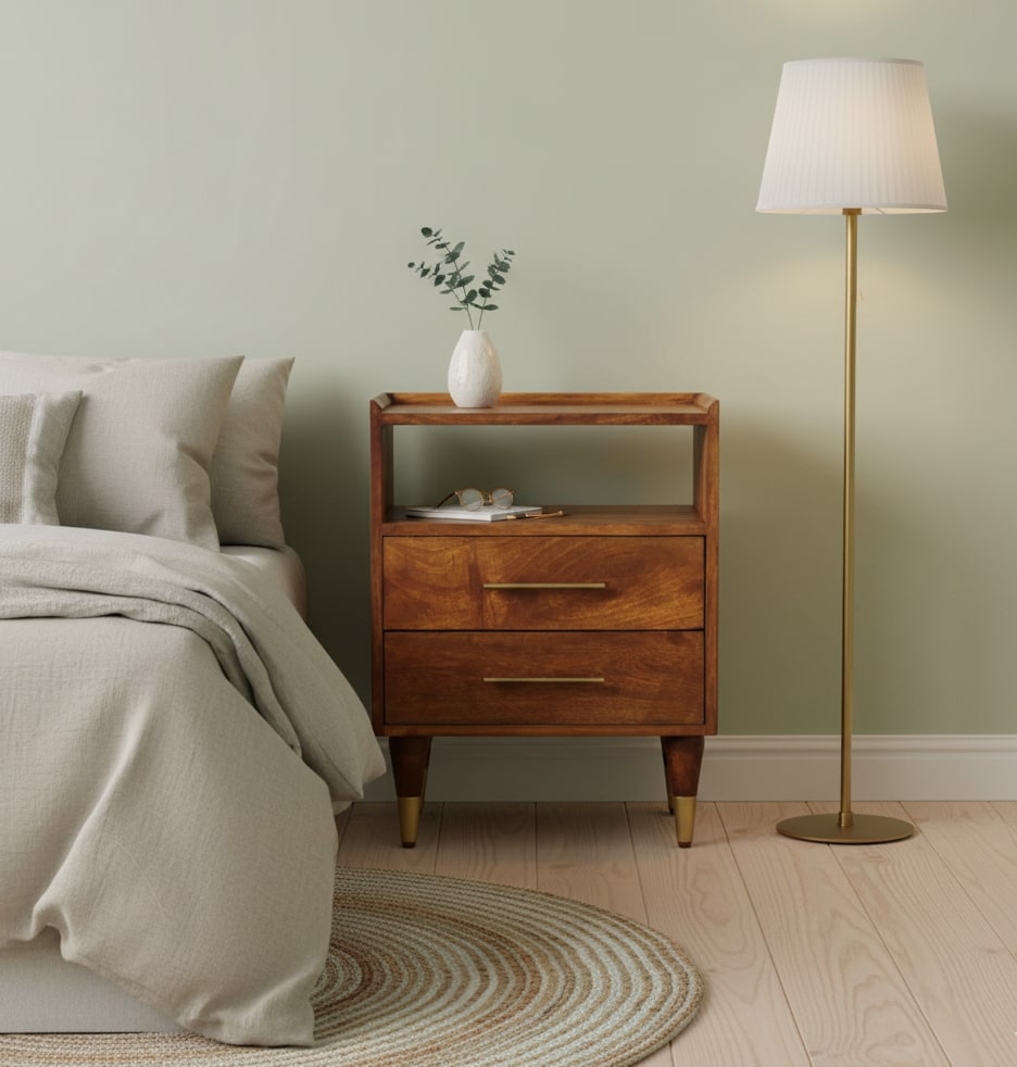 Artisan Furniture Solid Wood Camden Chestnut Bedside