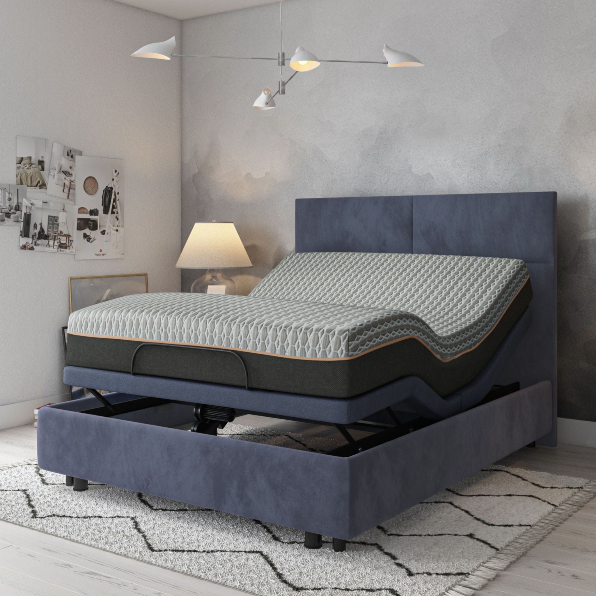 Copper Lux Hybrid - 14" Mattress With Copper Infused Contouring Memory Comfort Layer And Supportive Coil System