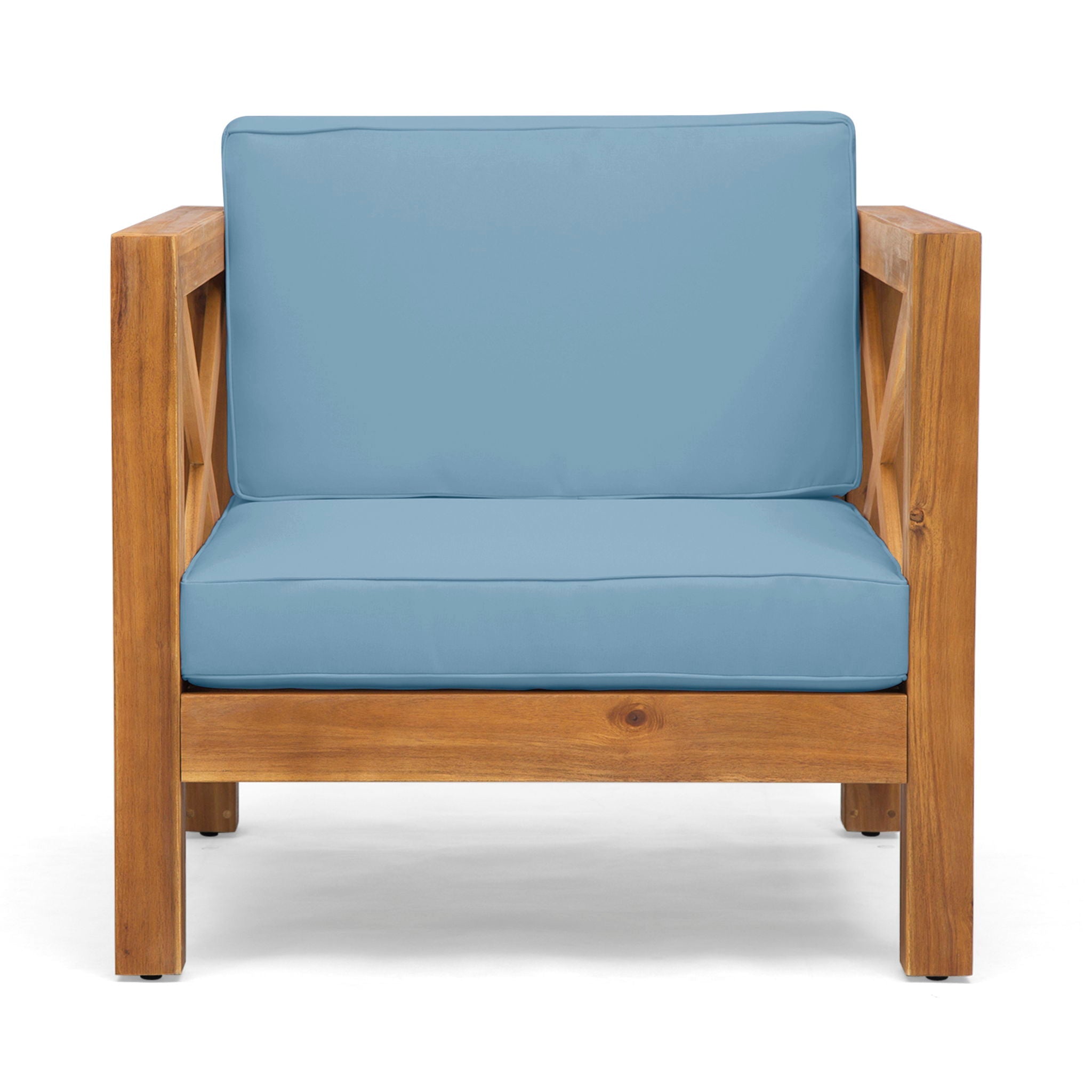 Brava Mid-Century Modern Club Chair with Water Resistant Cushions