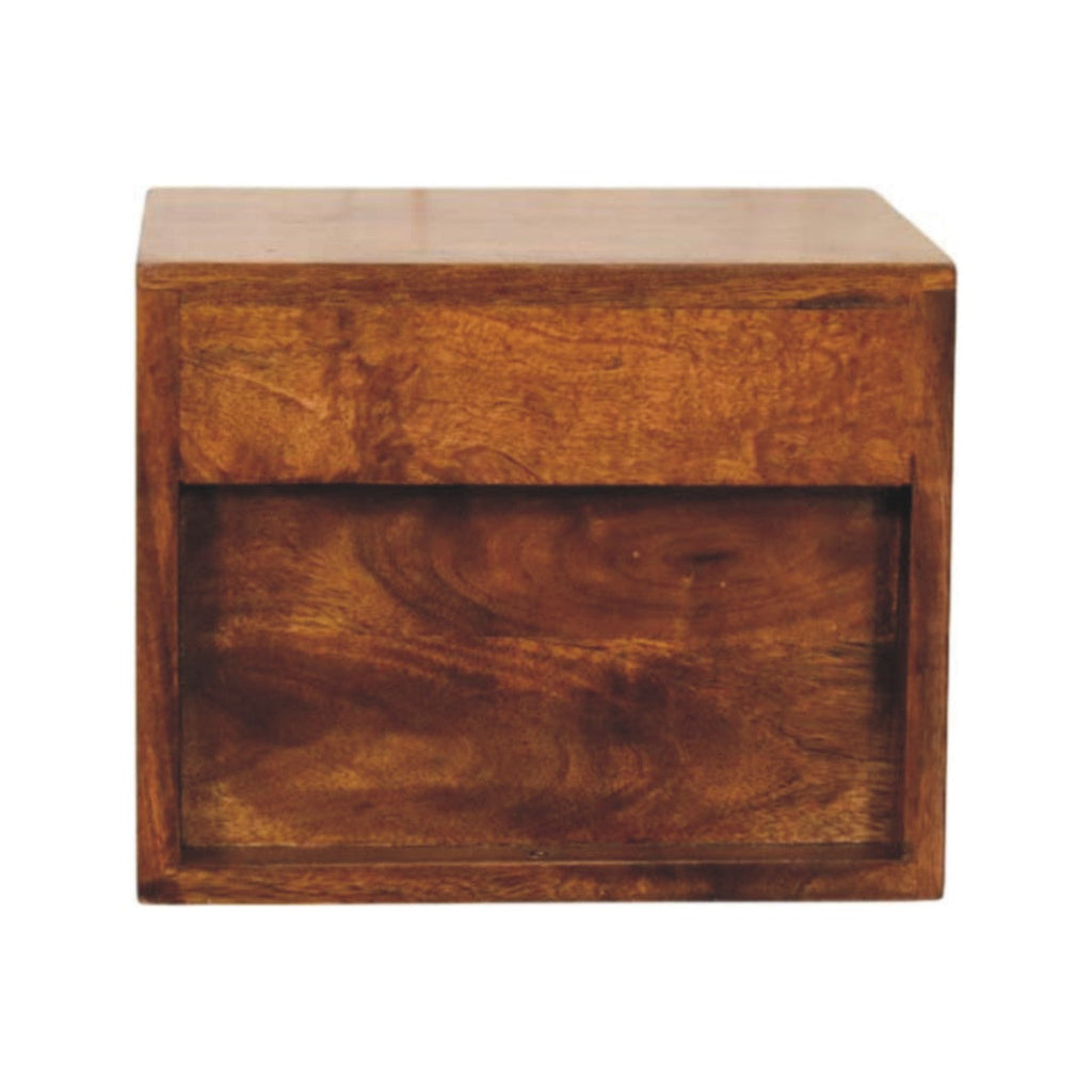 Solid Wood Solis Chestnut Wall-Mounted Nightstand