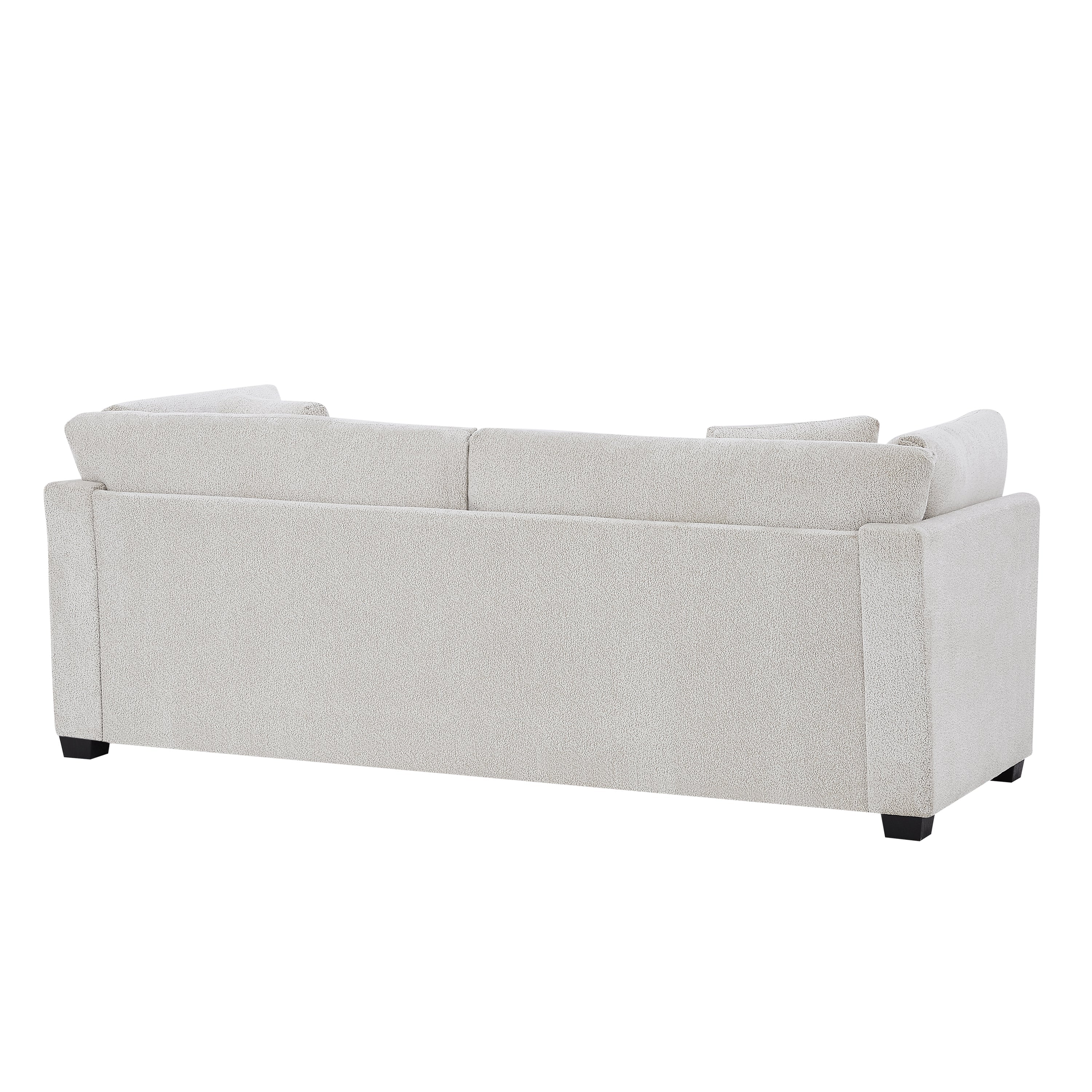 83.5" Modern Flared Arms Sofa (Beige)