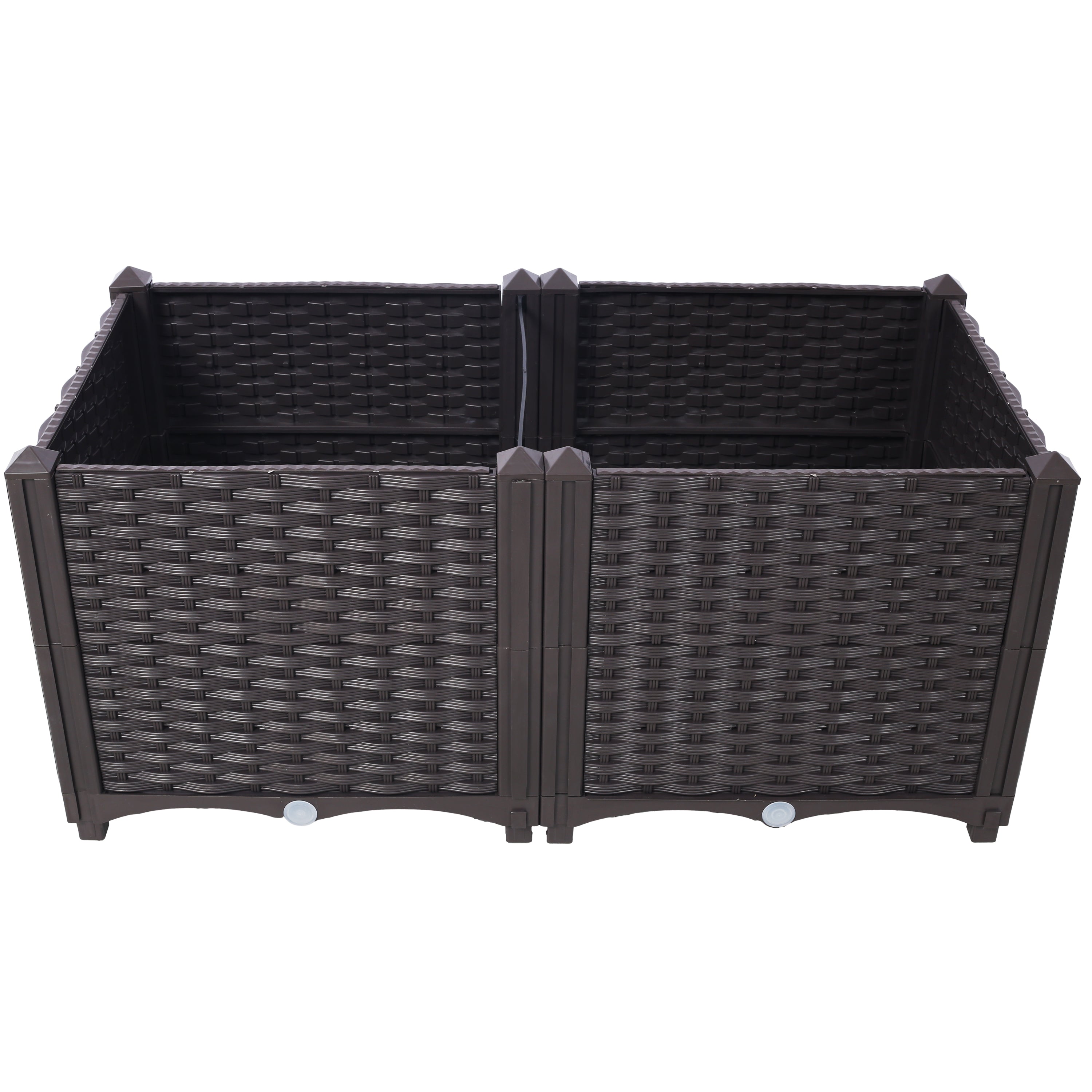 Deep Raised Garden Bed Plastic Planter Boxes